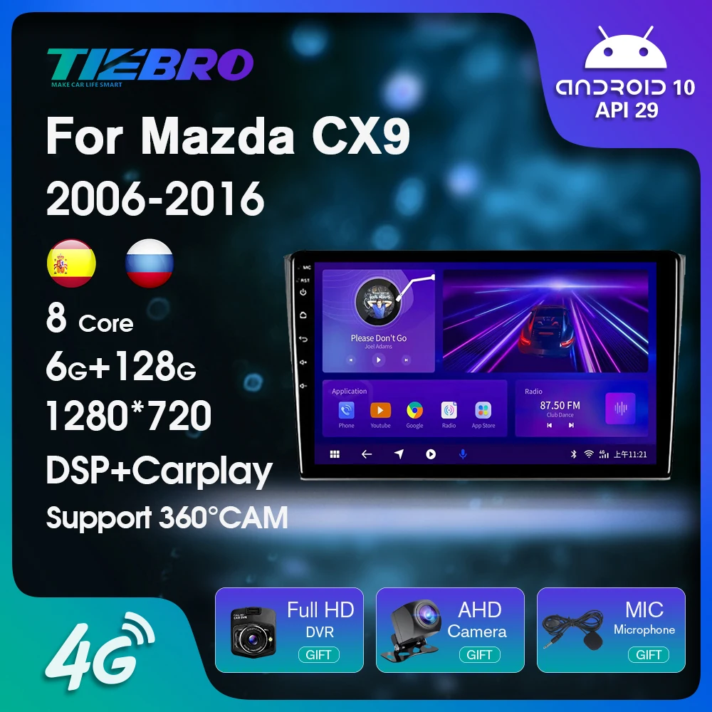 Автомобильный радиоприемник 2DIN Android для Mazda CX9 CX-9 CX 9 TB 2006-2016 GPS-навигация автомобильный стерео Мультимедийный видеоплеер автомобильное радио...
Автомобильный радиоприемник 2DIN Android для Mazda CX9 CX-9 CX 9 TB 2006-2016 GPS-навигация автомобильный стерео Мультимедийный видеоплеер автомобильное радио...