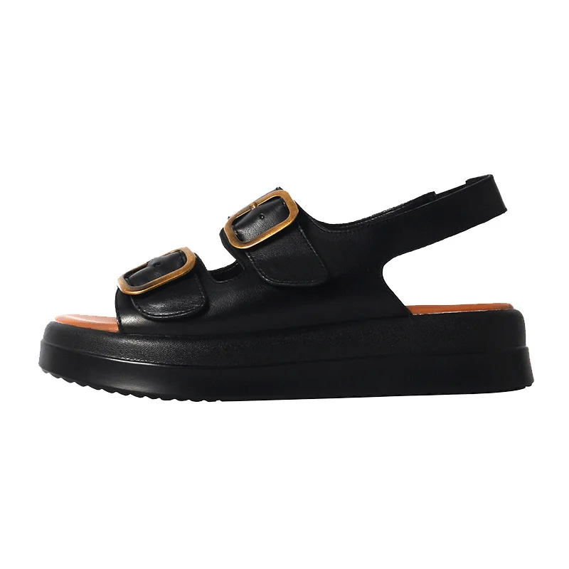 Women Genuine Leather Casual Beach Sandals 2022 New Open Toe Flat Slippers Summer Fashion Retro Roman Slides Solid Female Shoes
Women Genuine Leather Casual Beach Sandals 2022 New Open Toe Flat Slippers Summer Fashion Retro Roman Slides Solid Female Shoes