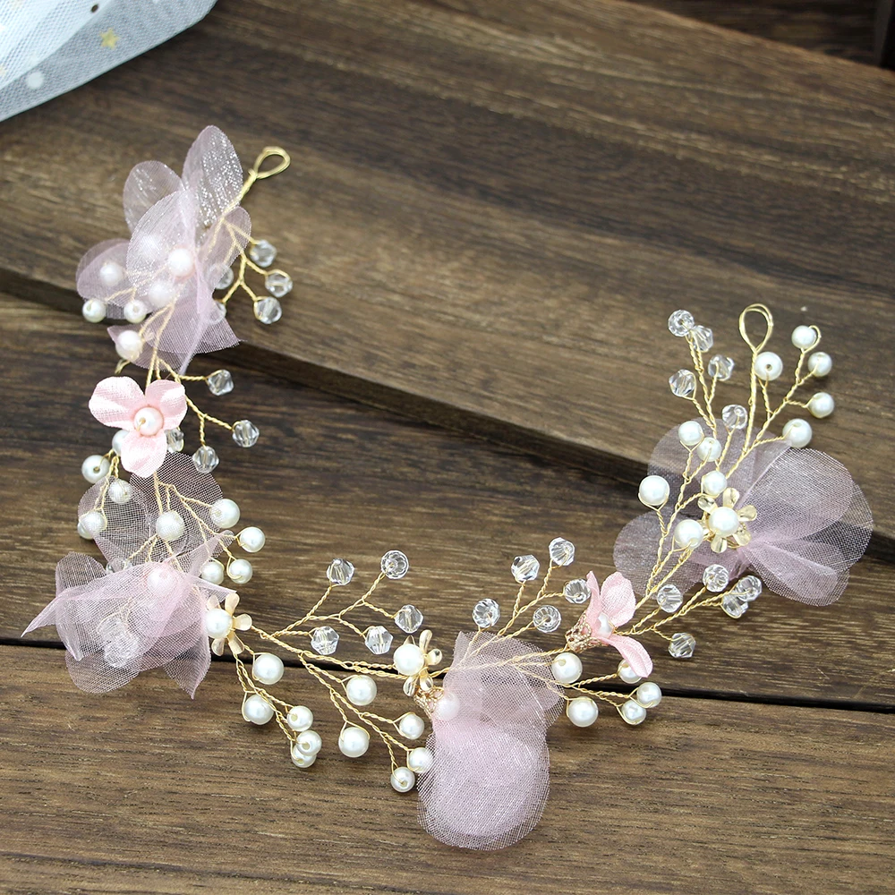 Bride Hair Accessories Pink Flower Headbands Pearls Hairbands Beaded Hair Bands Women Girls Hair Jewelry Bridal Wedding Headwear
Bride Hair Accessories Pink Flower Headbands Pearls Hairbands Beaded Hair Bands Women Girls Hair Jewelry Bridal Wedding Headwear