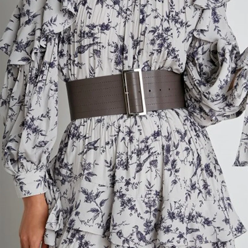 CINESSD 2022 Autumn Winter New Women Waistband Simple Solid Leather Perforated Metal Button Wide Waist Belt Designer Girdle
CINESSD 2022 Autumn Winter New Women Waistband Simple Solid Leather Perforated Metal Button Wide Waist Belt Designer Girdle