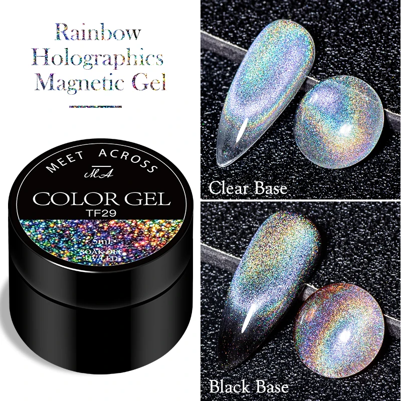 MEET ACROSS 5ml Rainbow Cat Eye Nail Gel Polish Winter Colorful Reflective Glitter Universal Nail Polish Use With Any Color Gel
MEET ACROSS 5ml Rainbow Cat Eye Nail Gel Polish Winter Colorful Reflective Glitter Universal Nail Polish Use With Any Color Gel