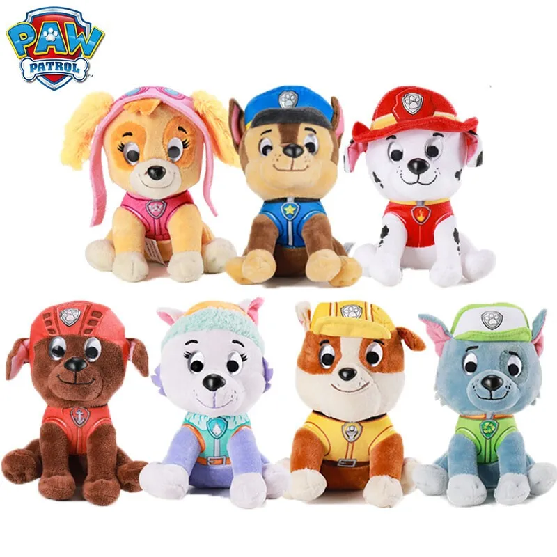 Paw Patrol Movie Dog 23cm Stuffed Animal Marshall zhiRubble Chase Rocky Zuma Skye Everest Tracker Children's Plush Toy
Paw Patrol Movie Dog 23cm Stuffed Animal Marshall zhiRubble Chase Rocky Zuma Skye Everest Tracker Children's Plush Toy