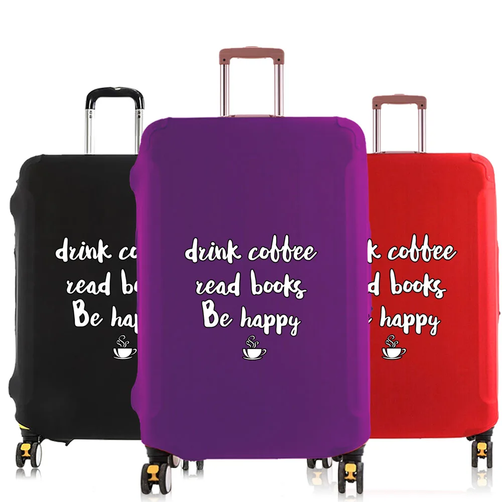 

Luggage Cover Suitcase covers Apply to 18-30 inch Protective Travel Accessories Elastic Luggage cover Personality Font Pattern
