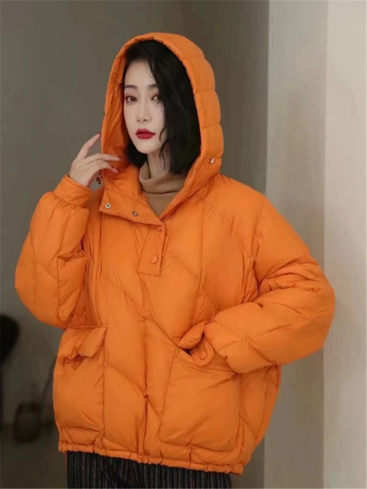 Women Down Jacket White Duck Down Jackets Autumn Winter Warm big pocket pullover Hoodies And Female Outwear bread clothes
Women Down Jacket White Duck Down Jackets Autumn Winter Warm big pocket pullover Hoodies And Female Outwear bread clothes