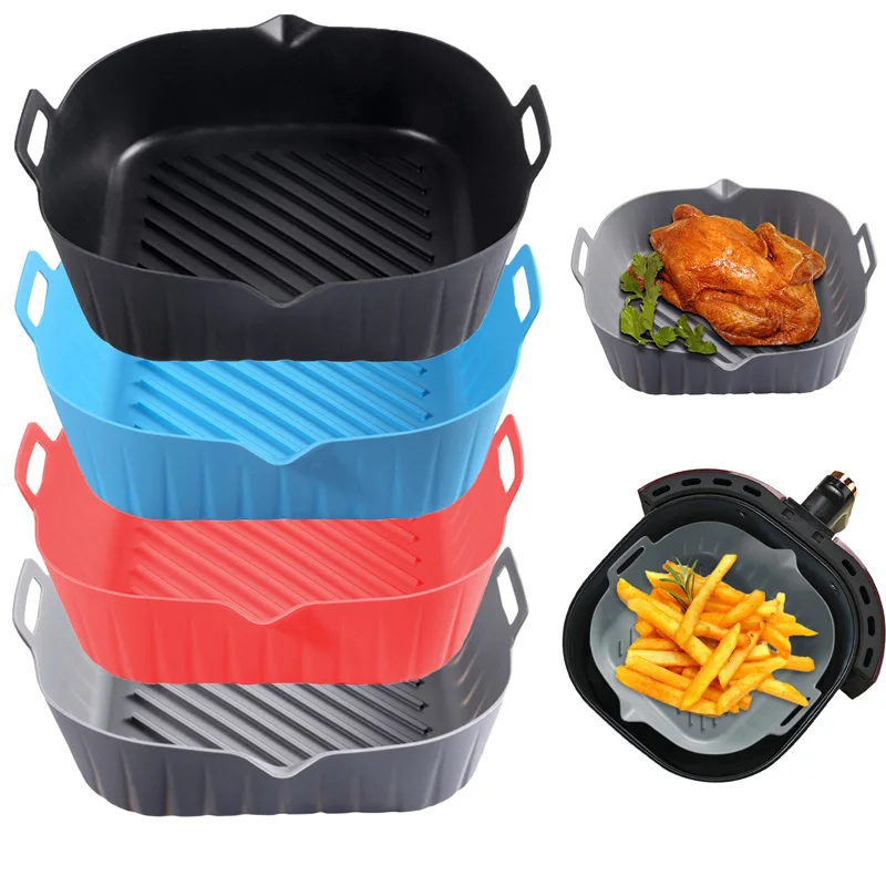 Airfryer Silicone Basket Square Silicone Tray for Airfryer Easy Clean Dish Liner Pizza Plate Grill Pan Mat Air Fryer Accessories
Airfryer Silicone Basket Square Silicone Tray for Airfryer Easy Clean Dish Liner Pizza Plate Grill Pan Mat Air Fryer Accessories