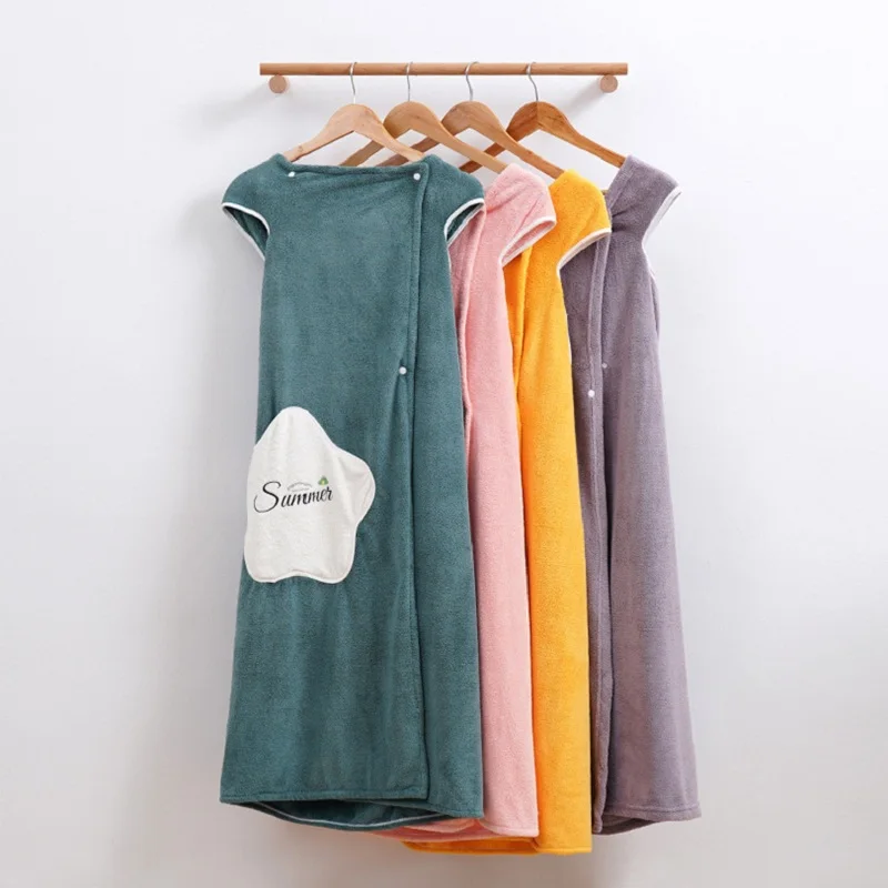 Women's long coral velvet Bath skirt, soft, domestic bath can wear bath towel, bathrobe, towel
Women's long coral velvet Bath skirt, soft, domestic bath can wear bath towel, bathrobe, towel