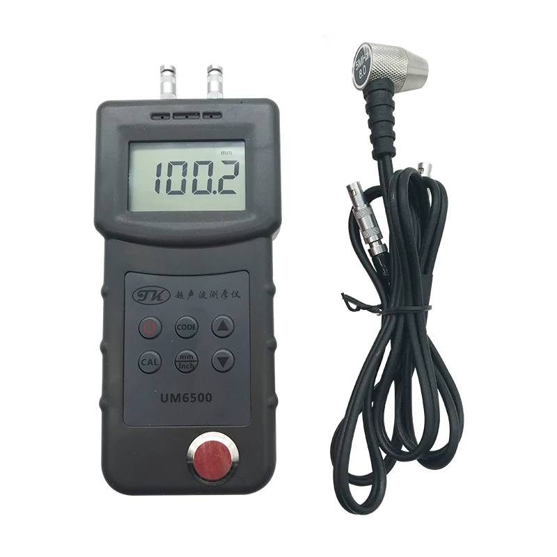 

UM6500 Handheld Ultrasonic Thickness Gauge Copper Aluminum Iron Plate Steel Tube Wall Boiler Gas Storage Tank Thickness