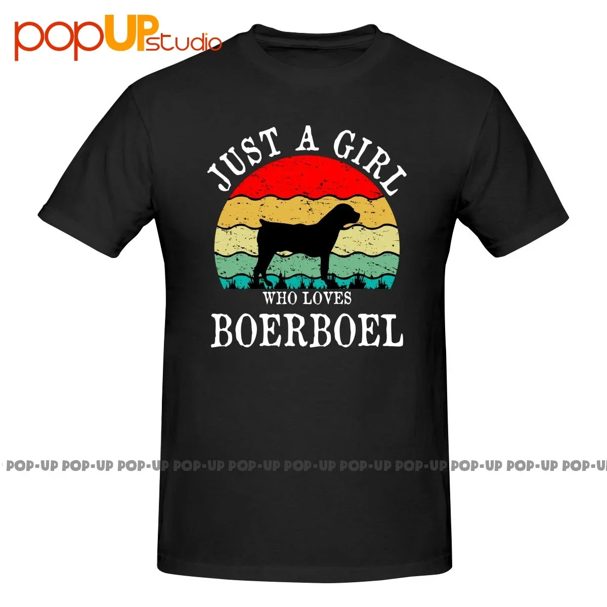 Футболка с надписью Just A Girl Who Loves Boerboel Dog Мягкая универсальная футболка в стиле