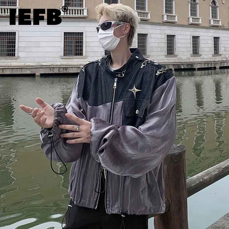 IEFB Autumn Men's Fashion Jackets Denim Splice Printing Short Top Street Male Patchwork Elastic Casual Outerwear 2023 New 9C1503
IEFB Autumn Men's Fashion Jackets Denim Splice Printing Short Top Street Male Patchwork Elastic Casual Outerwear 2023 New 9C1503