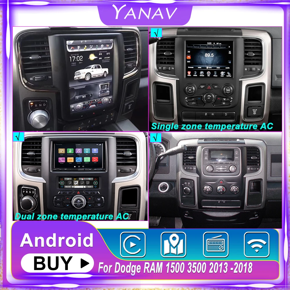 Tesla Style Touch Screen Car Video Player For Dodge RAM 1500 2013-2018 Multimedia GPS Navigation Radio Head Unit Stereo Receiver
Tesla Style Touch Screen Car Video Player For Dodge RAM 1500 2013-2018 Multimedia GPS Navigation Radio Head Unit Stereo Receiver