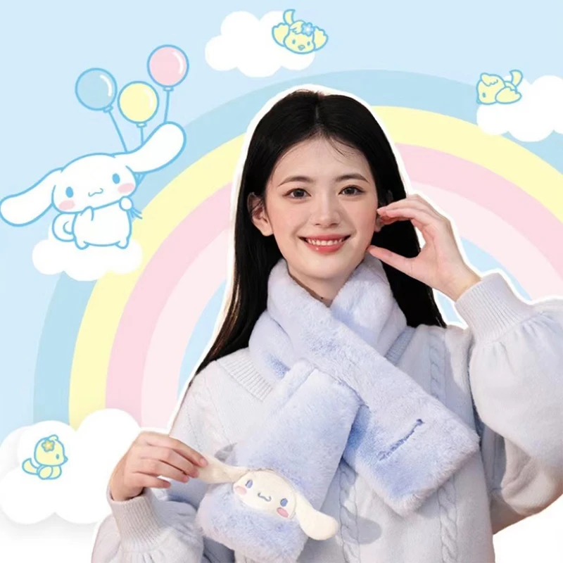 Kawaii Sanrio Scarf Cinnamoroll Neck Cover Female Anime Cute Kuromi My Melody Cross Fluffy Scarf Korean Winter Gifts for Girls
Kawaii Sanrio Scarf Cinnamoroll Neck Cover Female Anime Cute Kuromi My Melody Cross Fluffy Scarf Korean Winter Gifts for Girls