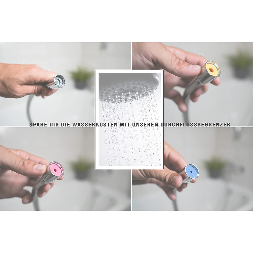 8pc Shower Faucet Silicone Waterproof Gasket Flow Reducer Limiter Water Saving Gasket 5, 7, 11 L/Min Hose Restrictor Accessries
8pc Shower Faucet Silicone Waterproof Gasket Flow Reducer Limiter Water Saving Gasket 5, 7, 11 L/Min Hose Restrictor Accessries
