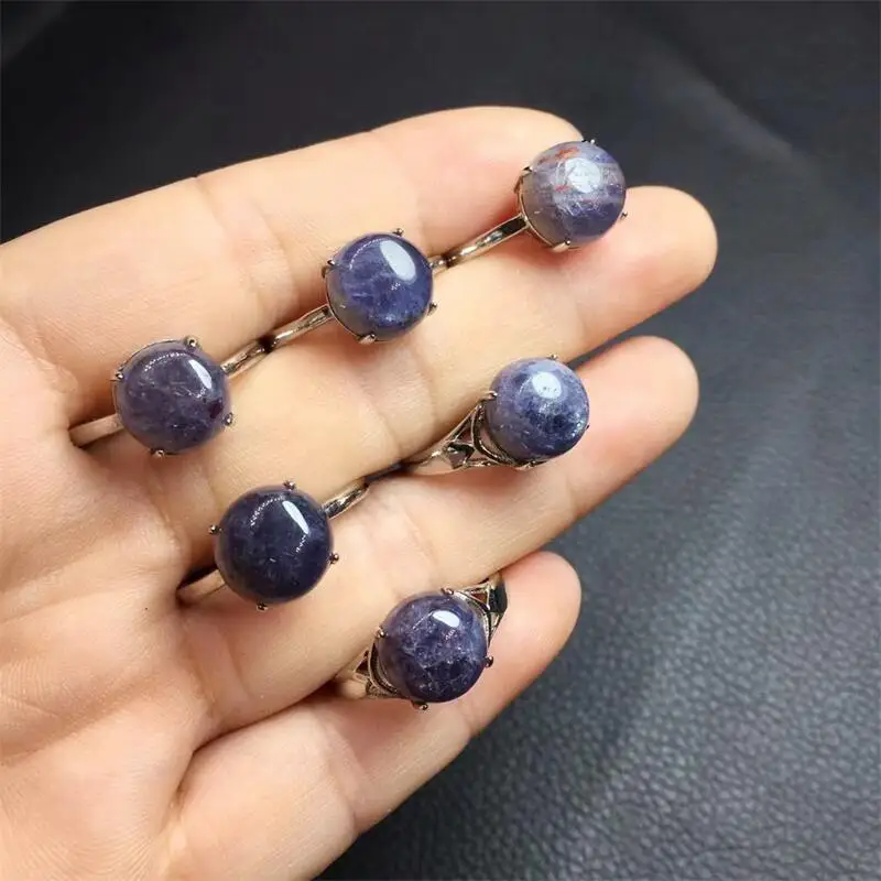 Natural Violet Blue Strawberry Quartz Stone Ring For Women Healing Wedding Jewelry Silver Color Adjustable Rings 1pcs 
Natural Violet Blue Strawberry Quartz Stone Ring For Women Healing Wedding Jewelry Silver Color Adjustable Rings 1pcs