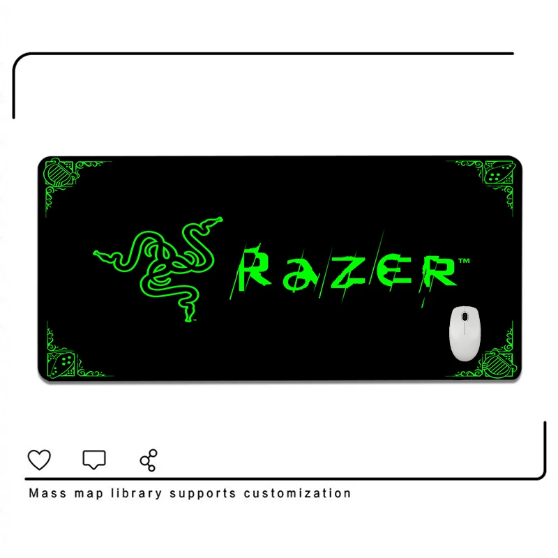 Коврик для мыши Razer, большой Настольный коврик для ноутбука, игровой коврик для мыши, игровой Настольный коврик для компьютера и офиса, ноутбука, настольного ПК, коврик для мыши, коврик для скоростного рабочего стола
Коврик для мыши Razer, большой Настольный коврик для ноутбука, игровой коврик для мыши, игровой Настольный коврик для компьютера и офиса, ноутбука, настольного ПК, коврик для мыши, коврик для скоростного рабочего стола