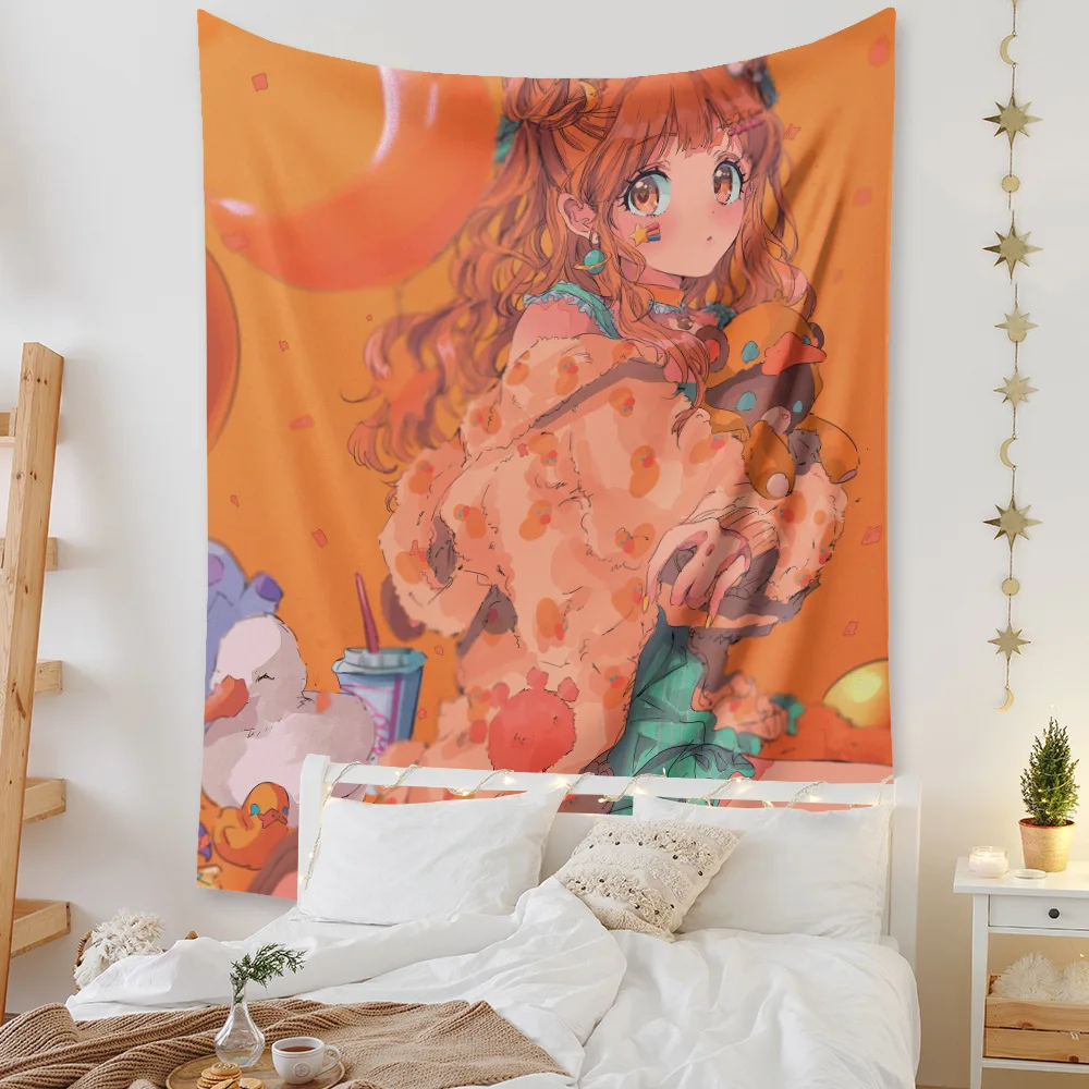 Bohemian Tapestry Cartoon Style Room Decoration Background Hanging Cloth Painting Fabric Two-Dimensional Character Series Part-1
Bohemian Tapestry Cartoon Style Room Decoration Background Hanging Cloth Painting Fabric Two-Dimensional Character Series Part-1