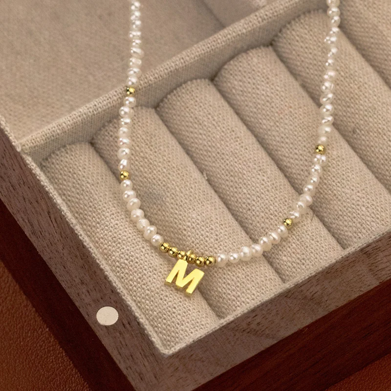 Minar High Quality Irregular Freshwater Pearl Choker Necklace for Women 14K Gold Plated Copper Beads 26 Letter Pendant Necklaces
Minar High Quality Irregular Freshwater Pearl Choker Necklace for Women 14K Gold Plated Copper Beads 26 Letter Pendant Necklaces