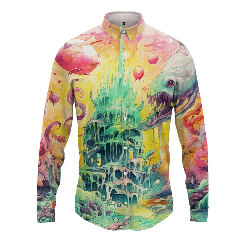 Men's Long-sleeved Shirts Colorful Cool 3D Printed Shirts Street Popular Long-sleeved Shirts Hawaiian Beach Vacation Shirts
Men's Long-sleeved Shirts Colorful Cool 3D Printed Shirts Street Popular Long-sleeved Shirts Hawaiian Beach Vacation Shirts