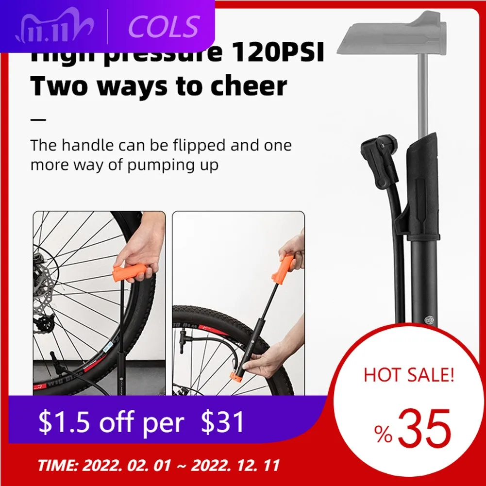 Mini Portable Portable Handheld Bicycle Pump MTB Mountain Bike Pump U.S./French Conversion Handheld And Vertical
Mini Portable Portable Handheld Bicycle Pump MTB Mountain Bike Pump U.S./French Conversion Handheld And Vertical