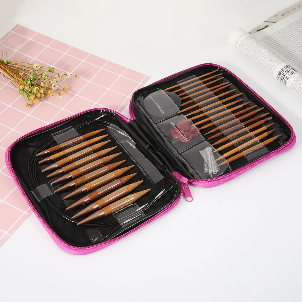 13 Sizes Knitting Needles Set Interchangeable Circular Bamboo Crochet Hook Sweater Sewing Needle Weaving DIY Knitting Hooks Tool
13 Sizes Knitting Needles Set Interchangeable Circular Bamboo Crochet Hook Sweater Sewing Needle Weaving DIY Knitting Hooks Tool