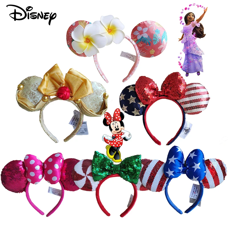 Disney Encanto Mickey Minnie Ear Headband For Baby Gilrs Cosplay Sequin Bow Hairbands For Adult Kids Headwear Hair Accessories
Disney Encanto Mickey Minnie Ear Headband For Baby Gilrs Cosplay Sequin Bow Hairbands For Adult Kids Headwear Hair Accessories