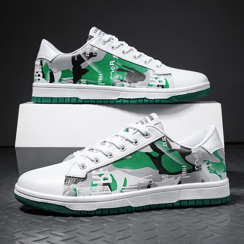 Fashion Printed White Low-cut Skate Shoes for Men Women Casual Sneakers Flat Large Size 36-47 Mens Skateboard Shoes basket homme
Fashion Printed White Low-cut Skate Shoes for Men Women Casual Sneakers Flat Large Size 36-47 Mens Skateboard Shoes basket homme