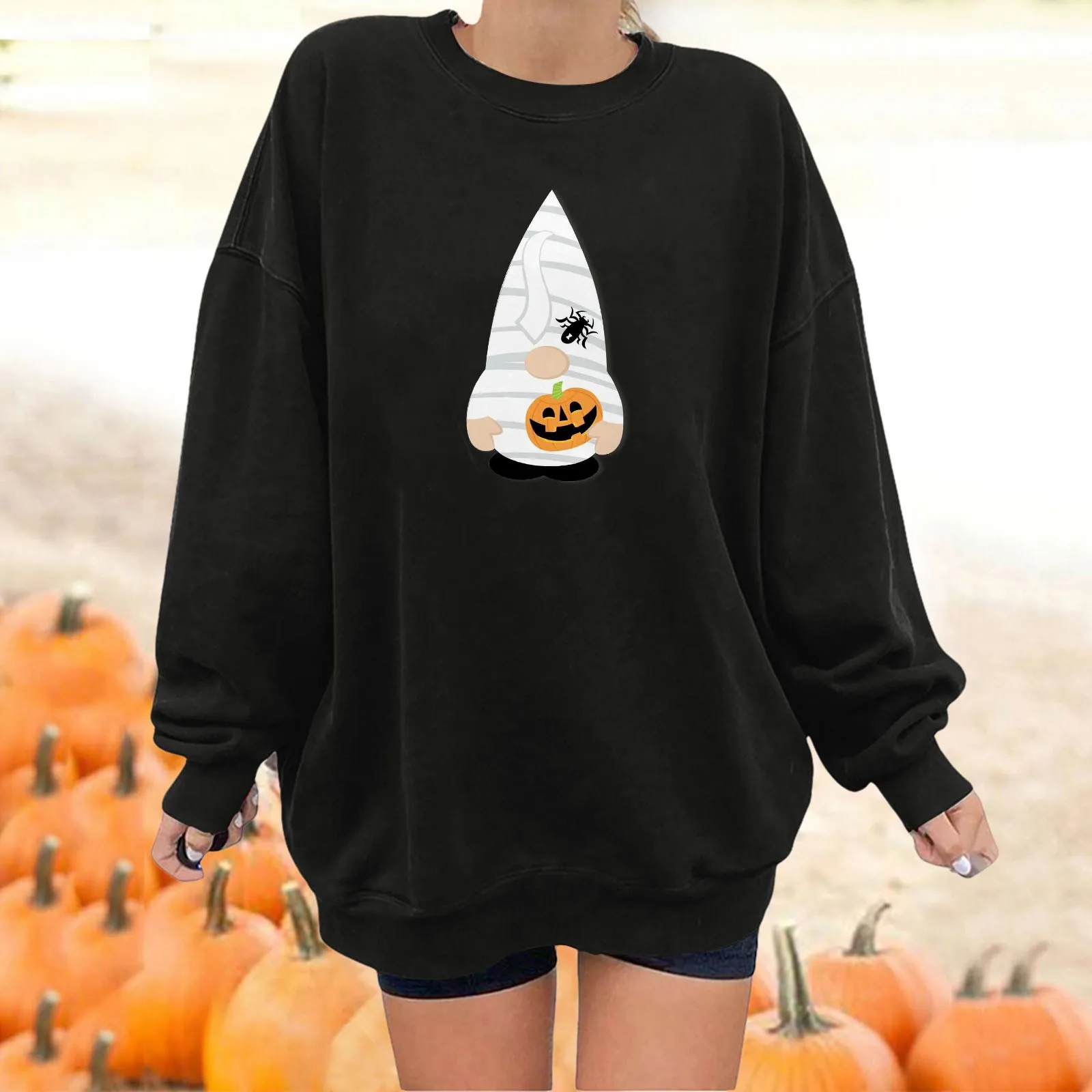 Womens Zip up Lightweight Sweaters Women's Halloween Pullovers Fun Graphic Print Round Neck Vs Sweatshirt Half Zip
Womens Zip up Lightweight Sweaters Women's Halloween Pullovers Fun Graphic Print Round Neck Vs Sweatshirt Half Zip