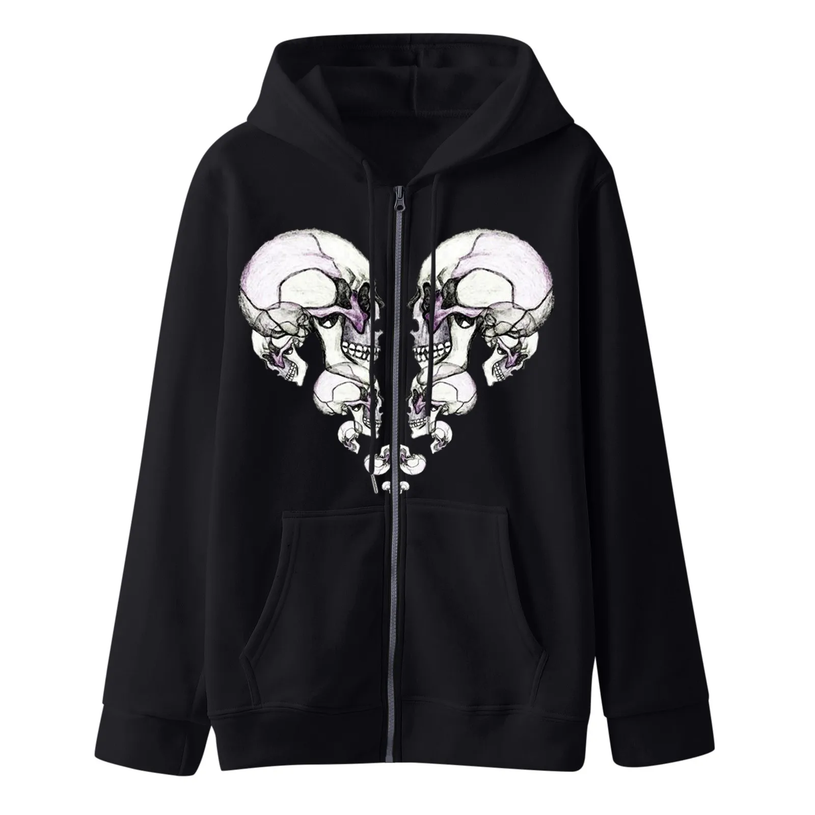 Thermal Undershirt Women Women Gothic Print Hoodie With Drawstring Zip Up Pocket Extra Long Hoodies Womens Fall Clothes Casual 
Thermal Undershirt Women Women Gothic Print Hoodie With Drawstring Zip Up Pocket Extra Long Hoodies Womens Fall Clothes Casual