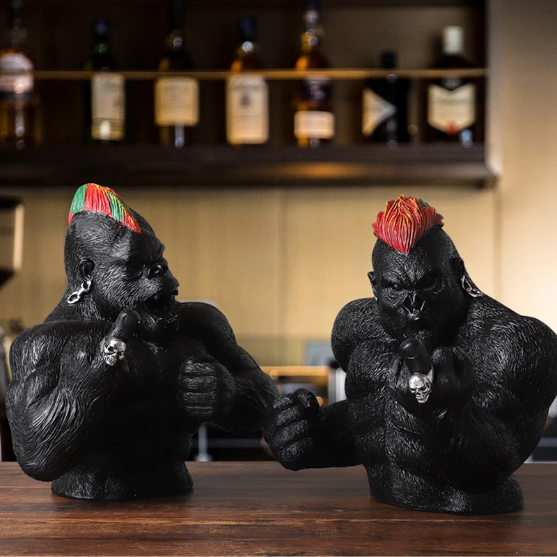 Animal Gorilla Sculpture Modern Resin Crafts Angry King Kong Gorilla Home Decoration Living Room And Office Statue Birthday Gift
Animal Gorilla Sculpture Modern Resin Crafts Angry King Kong Gorilla Home Decoration Living Room And Office Statue Birthday Gift