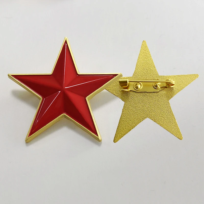 Red Five-Pointed Star Brooch Customized Men's Hat Badge Bag Decoration Bow Tie Metal XINGX Badge Commemorative Medal
Red Five-Pointed Star Brooch Customized Men's Hat Badge Bag Decoration Bow Tie Metal XINGX Badge Commemorative Medal