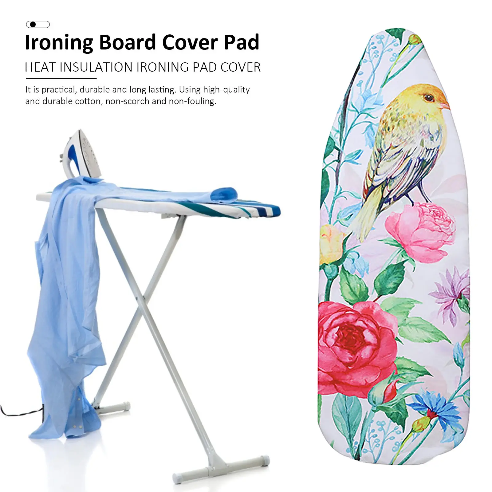 140x50cm Thick Spring Bird Series Digital Printing Ironing Board Cover Pad Heat Insulation Polyester Ironing Board Covers
140x50cm Thick Spring Bird Series Digital Printing Ironing Board Cover Pad Heat Insulation Polyester Ironing Board Covers