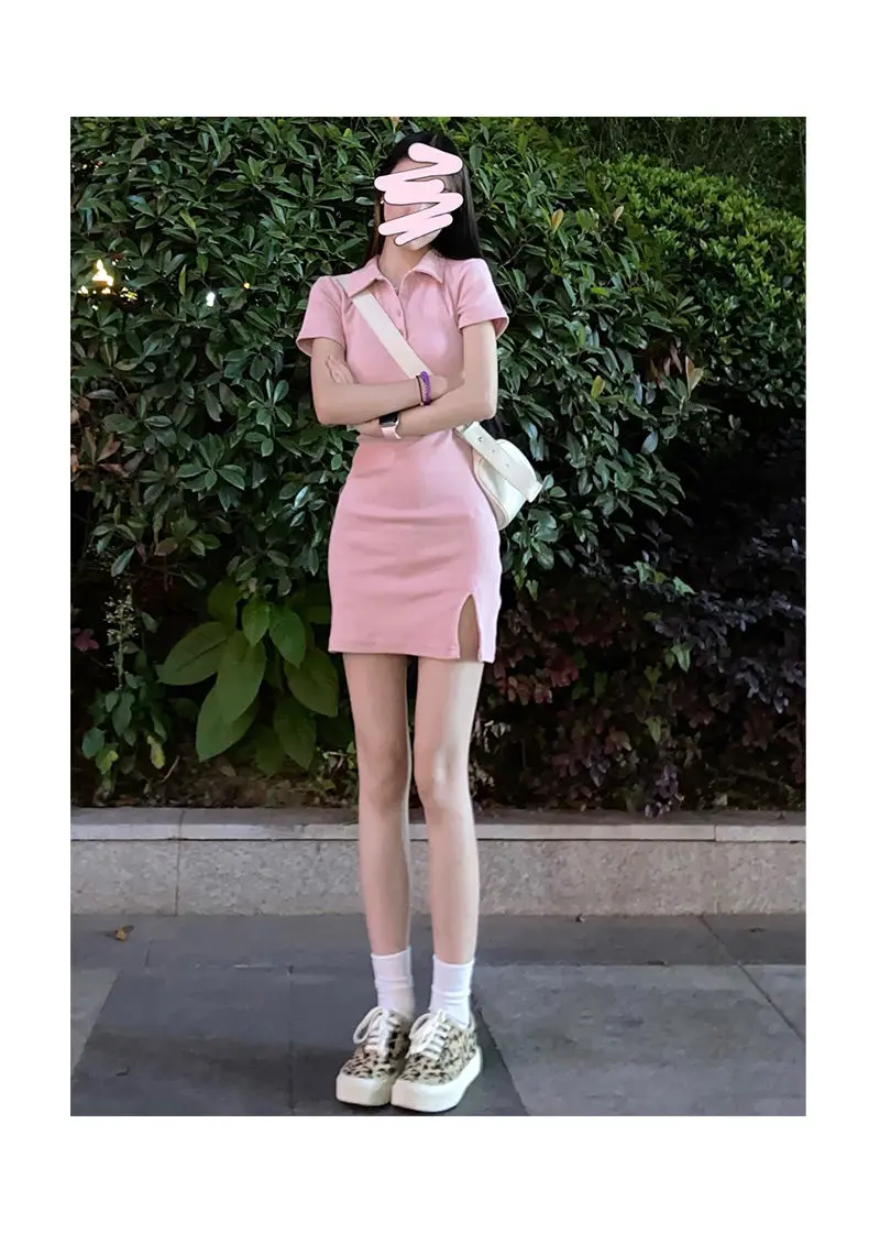 Summer New Hip Wrap Set Polo Skinny Slim Dress Summer Spicy Girls' Short Skirt Pure Desire for Small stature
Summer New Hip Wrap Set Polo Skinny Slim Dress Summer Spicy Girls' Short Skirt Pure Desire for Small stature