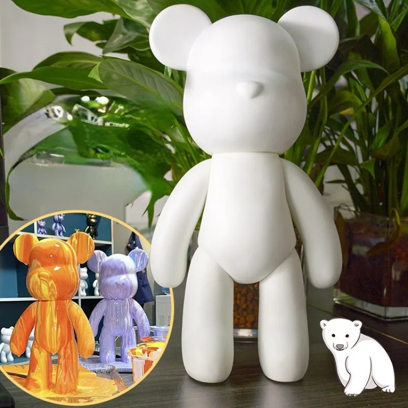 Fluid Bear Bearbrick Sculpture DIY Handmade Violent Bear White Blank Mold Doll Toy Graffiti Painting Ornaments Gift Home Decor
Fluid Bear Bearbrick Sculpture DIY Handmade Violent Bear White Blank Mold Doll Toy Graffiti Painting Ornaments Gift Home Decor