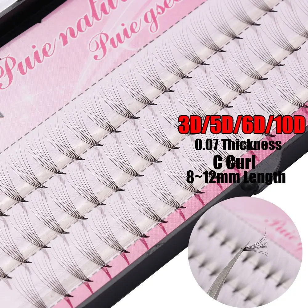 New 3D/5D/6D/10D Mink Black False Eyelashes Soft Lashes Individual Eyelashes Eye Extension Tools 0.07 C 8~12mm
New 3D/5D/6D/10D Mink Black False Eyelashes Soft Lashes Individual Eyelashes Eye Extension Tools 0.07 C 8~12mm