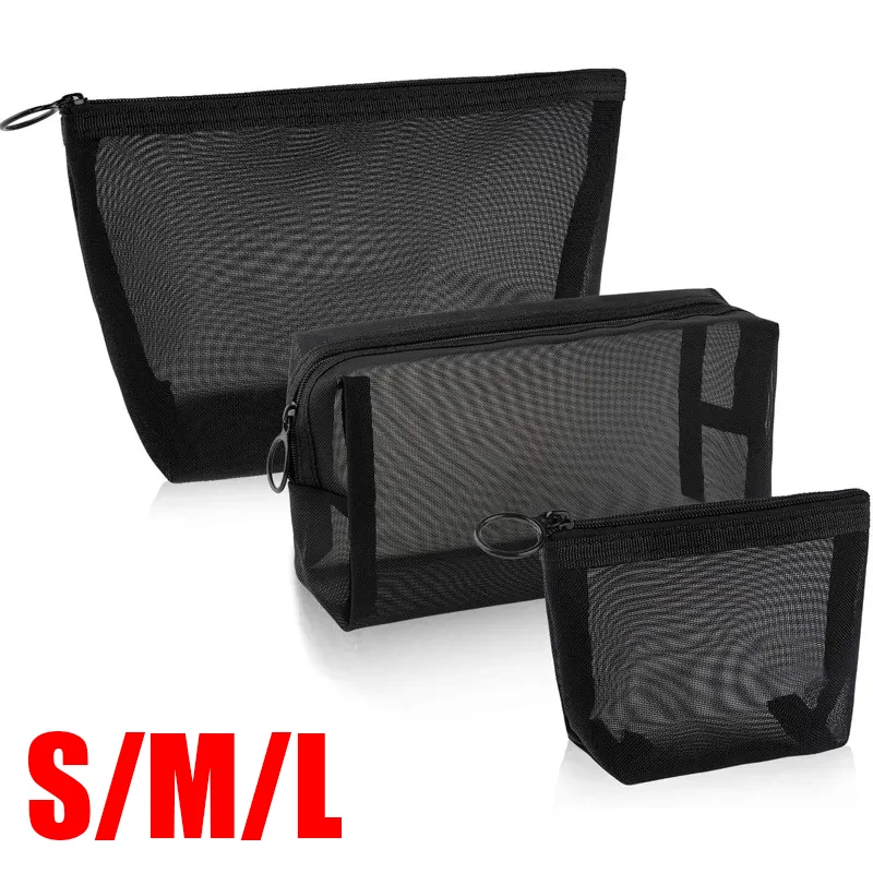 Portable Black Mesh Transparent Storage Bag Small Large Makeup Cosmetic Bag Car Travel Organizer Pouch Bags
Portable Black Mesh Transparent Storage Bag Small Large Makeup Cosmetic Bag Car Travel Organizer Pouch Bags