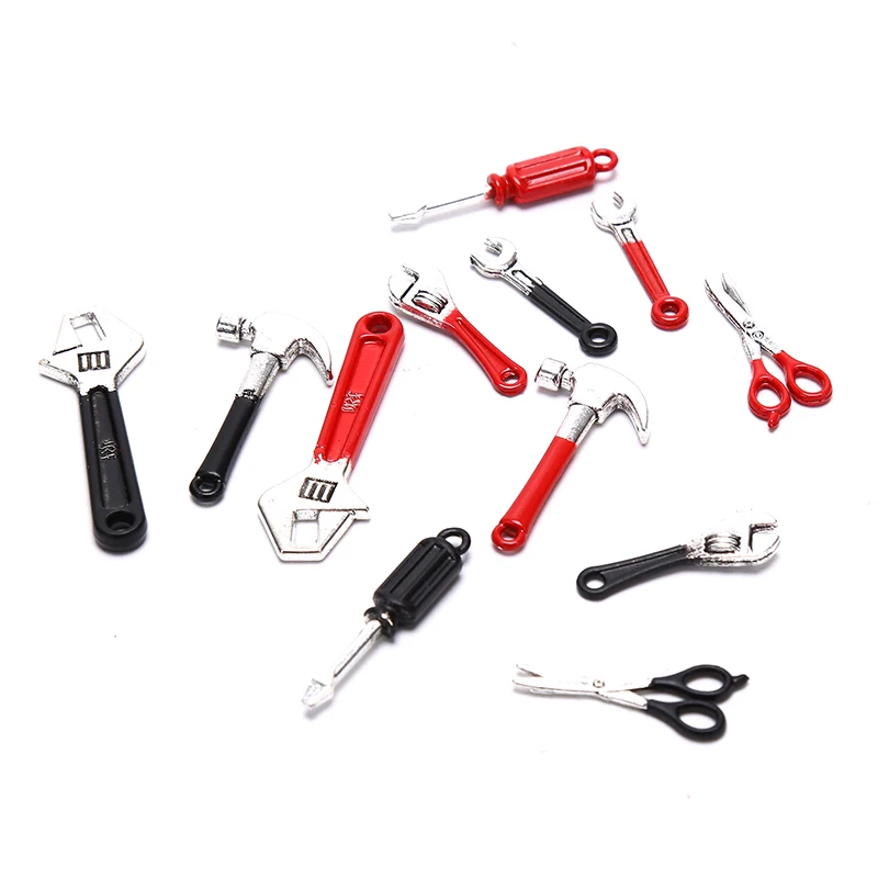 Hot 6Pcs/Set Red/Black Miniature Repair Kits Dollhouse Accessories Miniature Hammer Wrench Doll House Furniture Decoration
Hot 6Pcs/Set Red/Black Miniature Repair Kits Dollhouse Accessories Miniature Hammer Wrench Doll House Furniture Decoration