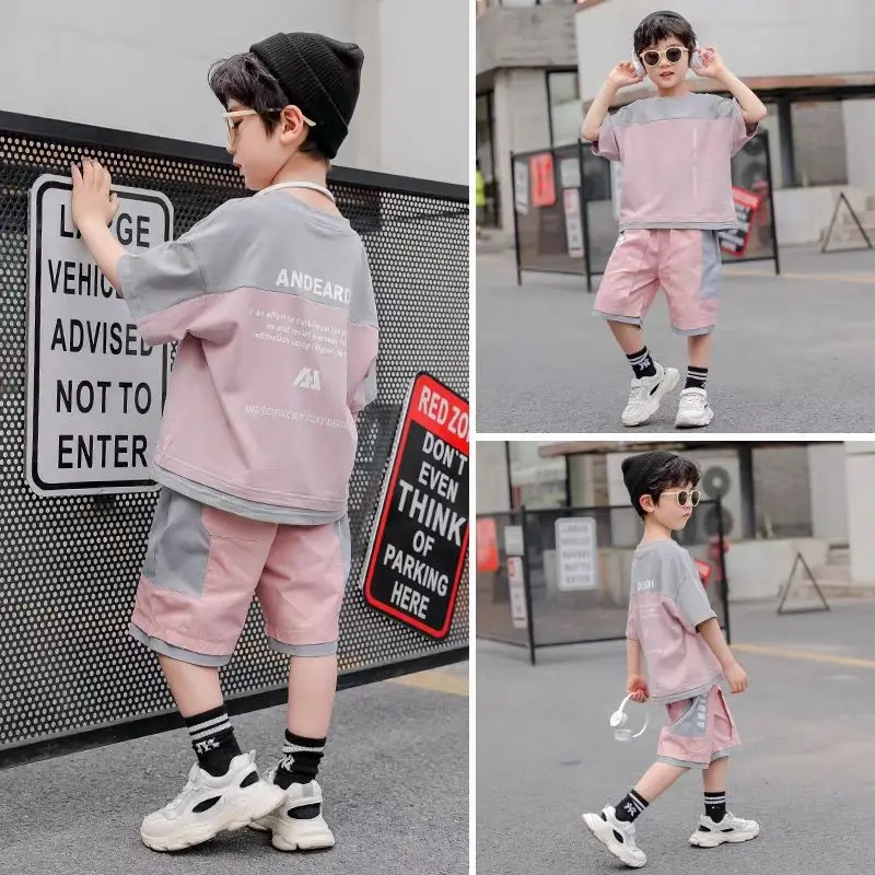 Summer Boy Cotton Suit New Korean Version Children's Middle And Big Children's Leisure Two-Piece Foreign Style Tide Clothes
Summer Boy Cotton Suit New Korean Version Children's Middle And Big Children's Leisure Two-Piece Foreign Style Tide Clothes