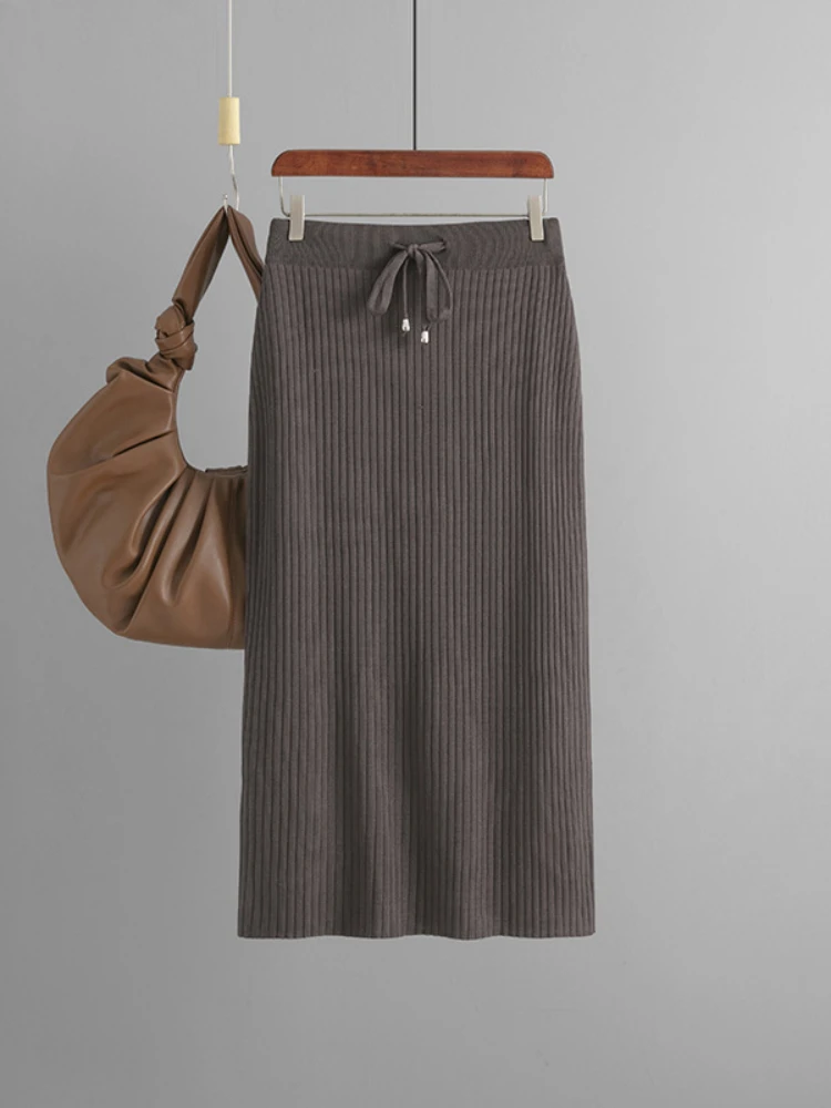 Skirts High Waist Women Knitted Pencil Dress Autumn Drawstring Warm Long Tunic Slim Fit Rib Sexy Wrap Buttocks Bodycon Skirts
Skirts High Waist Women Knitted Pencil Dress Autumn Drawstring Warm Long Tunic Slim Fit Rib Sexy Wrap Buttocks Bodycon Skirts