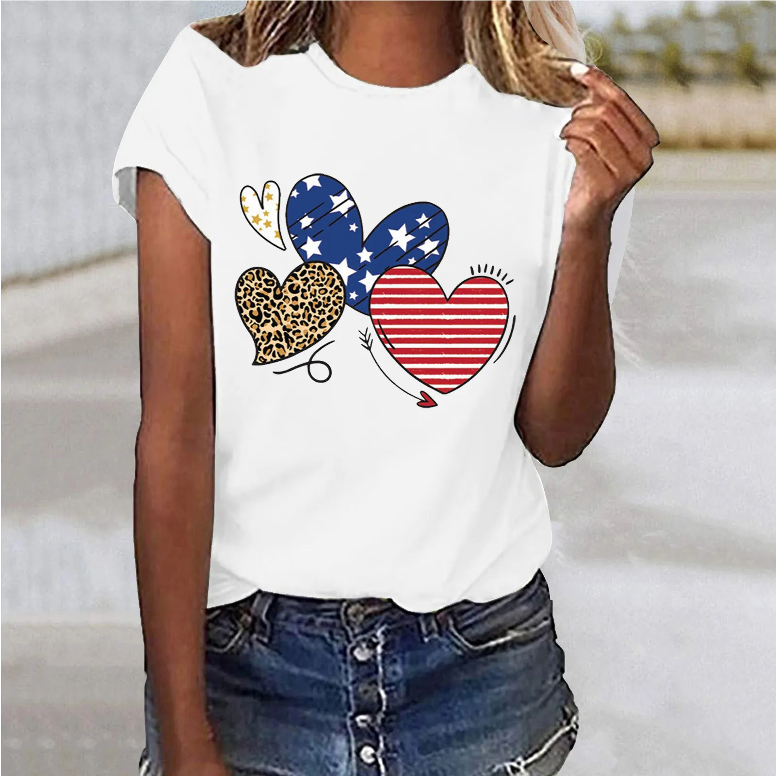 Plain Solid Shirts Women Women Leopard Sunflower Blouse Heart Love Printed Tops Plain Solid Shirts Women Casual Shirts for Women
Plain Solid Shirts Women Women Leopard Sunflower Blouse Heart Love Printed Tops Plain Solid Shirts Women Casual Shirts for Women