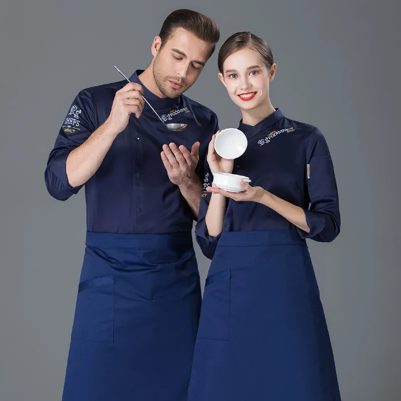 C495 Chef's Overalls Long Sleeve Hotel Uniform Kitchen Clothes Tooling Waiter Jacket Chef Uniform Women Plus Size Chef Coat
C495 Chef's Overalls Long Sleeve Hotel Uniform Kitchen Clothes Tooling Waiter Jacket Chef Uniform Women Plus Size Chef Coat