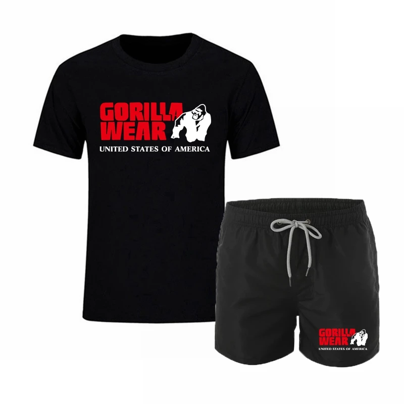 Одежда Gorilla мужская одежда футболка + шорты 2 предмета повседневный спортивный костюм мужской летний спортивный костюм высокого качества
Одежда Gorilla мужская одежда футболка + шорты 2 предмета повседневный спортивный костюм мужской летний спортивный костюм высокого качества