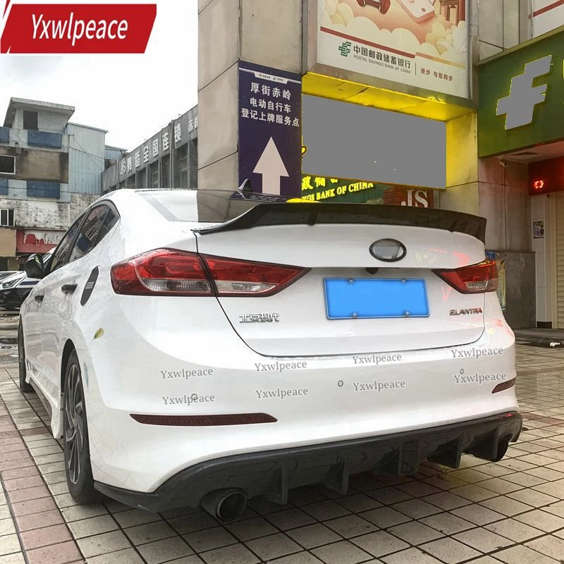 Для заднего спойлера багажника комплект кузова Аксессуары для Hyundai Elantra спойлер 2017 2018 2019 высокое качество углеродное волокно грунтовка цвет 
Для заднего спойлера багажника комплект кузова Аксессуары для Hyundai Elantra спойлер 2017 2018 2019 высокое качество углеродное волокно грунтовка цвет