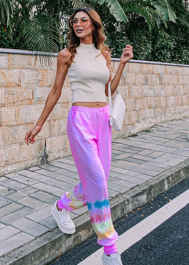 7 Color Loose Casual Sport Harem Pants Women Tie-Dye Elastic Waist All-Match Jogger Pants Spring Autumn Fashion Leisure Trousers
7 Color Loose Casual Sport Harem Pants Women Tie-Dye Elastic Waist All-Match Jogger Pants Spring Autumn Fashion Leisure Trousers