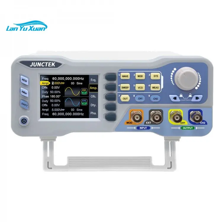 JUNCTEK JDS8060 60MHz JDS8080 80MHz Signal Generator 2CH 275MSa/S DDS Function Generator Frequency Meter Counter
JUNCTEK JDS8060 60MHz JDS8080 80MHz Signal Generator 2CH 275MSa/S DDS Function Generator Frequency Meter Counter