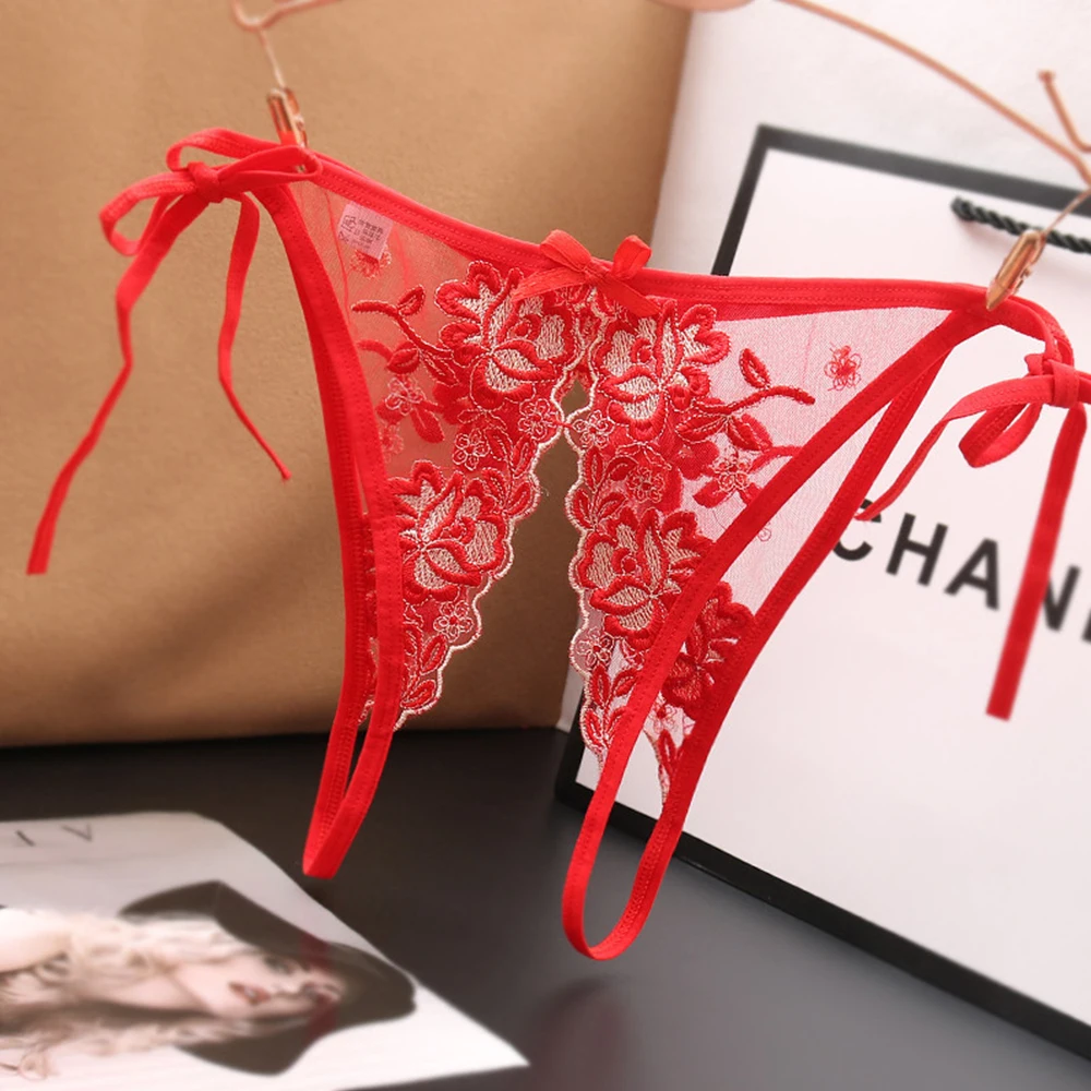Sexy Crotchless Panties For Women Mesh Perspective Panties Open Crotch Thong G-String Embroidery Briefs Underwear Lingerie
Sexy Crotchless Panties For Women Mesh Perspective Panties Open Crotch Thong G-String Embroidery Briefs Underwear Lingerie