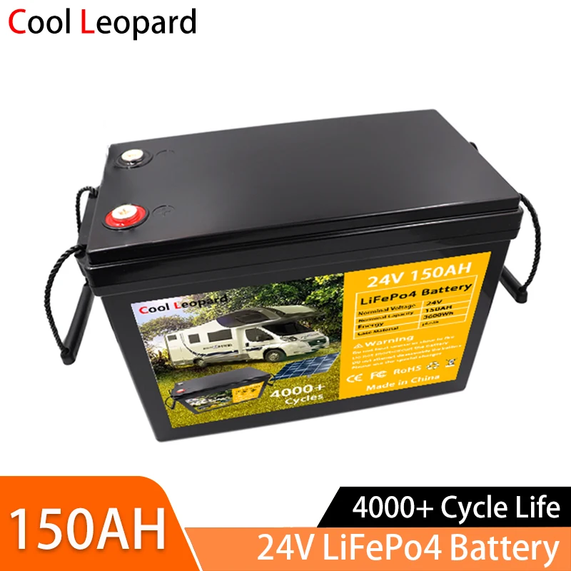 24V 150Ah LiFePO4 Solar Battery For Off-Road Vehicles, RVs, Forklifts, Sightseeing Cars, Refrigerators And Other Backup Batterie
24V 150Ah LiFePO4 Solar Battery For Off-Road Vehicles, RVs, Forklifts, Sightseeing Cars, Refrigerators And Other Backup Batterie