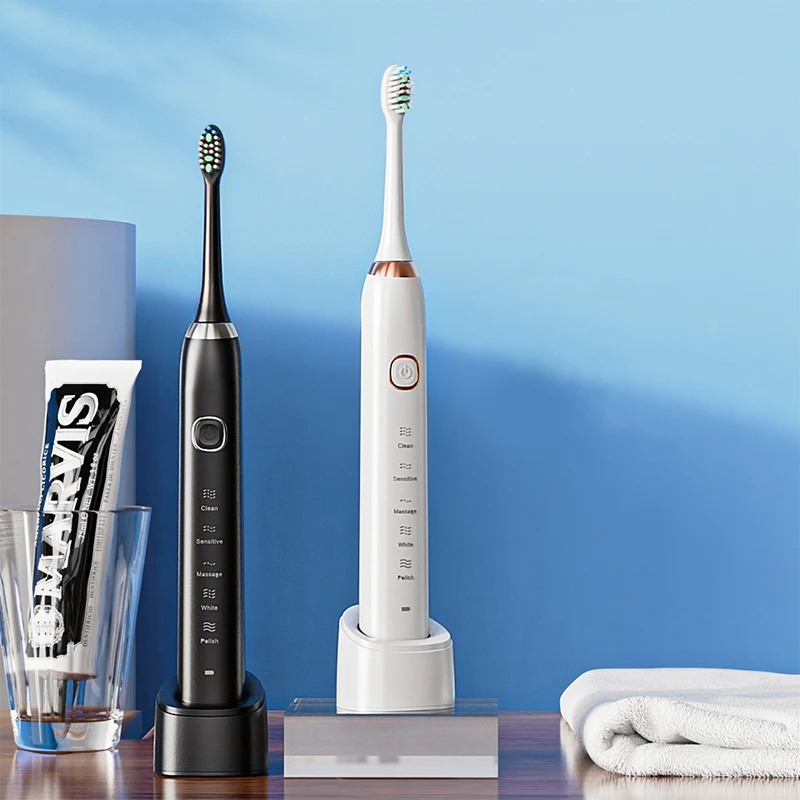 

Sonic Electric Toothbrush Ultrasonic Tooth Brush Wireless Rechargeable Adult Teeth Brush 5 Model IPX7 Waterproof S100