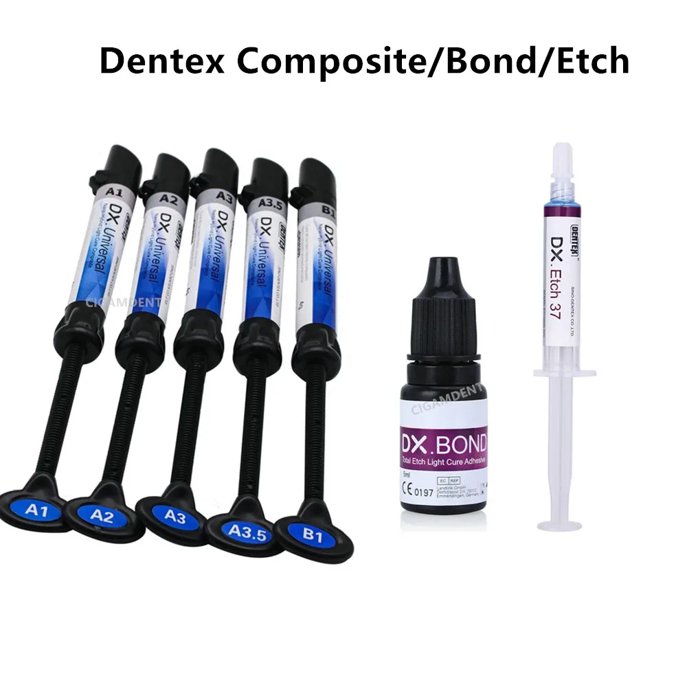 

Dental Dentex Universal Composite Resin Light Cure Dentistry Adhesive Bonding Agent A1 A2 A3 A3.5 B1 Shade Dentist Materials