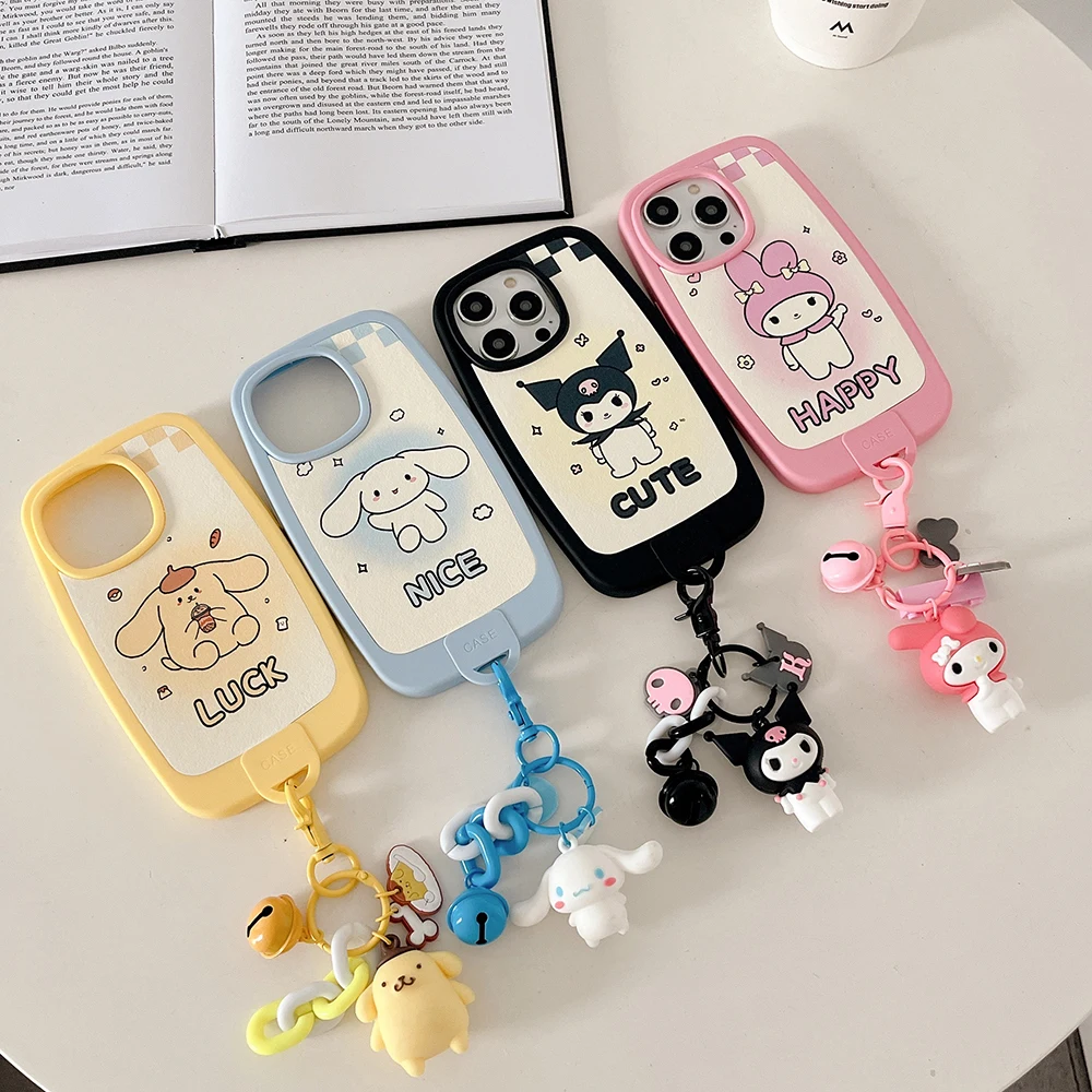 Sanrio Cinnamoroll Kuromi Pom Pom Purin With Pendant Phone Case For iPhone 14 13 12 11 Pro Max 14 Pro Anti-drop Soft Back Cover
Sanrio Cinnamoroll Kuromi Pom Pom Purin With Pendant Phone Case For iPhone 14 13 12 11 Pro Max 14 Pro Anti-drop Soft Back Cover