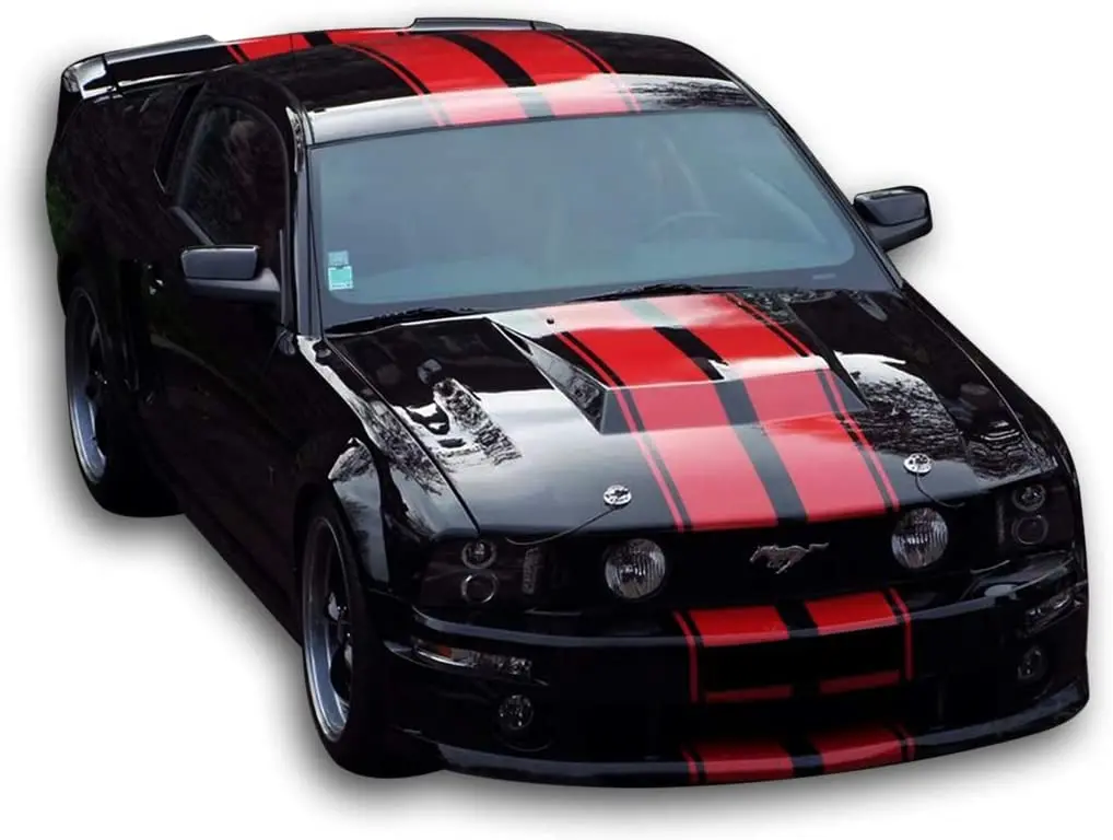Bubbles Designs Decal Sticker Graphic Front to Back Stripe Kit Compatible with Ford Mustang GT 2005 2010 2011 2012 2014
Bubbles Designs Decal Sticker Graphic Front to Back Stripe Kit Compatible with Ford Mustang GT 2005 2010 2011 2012 2014