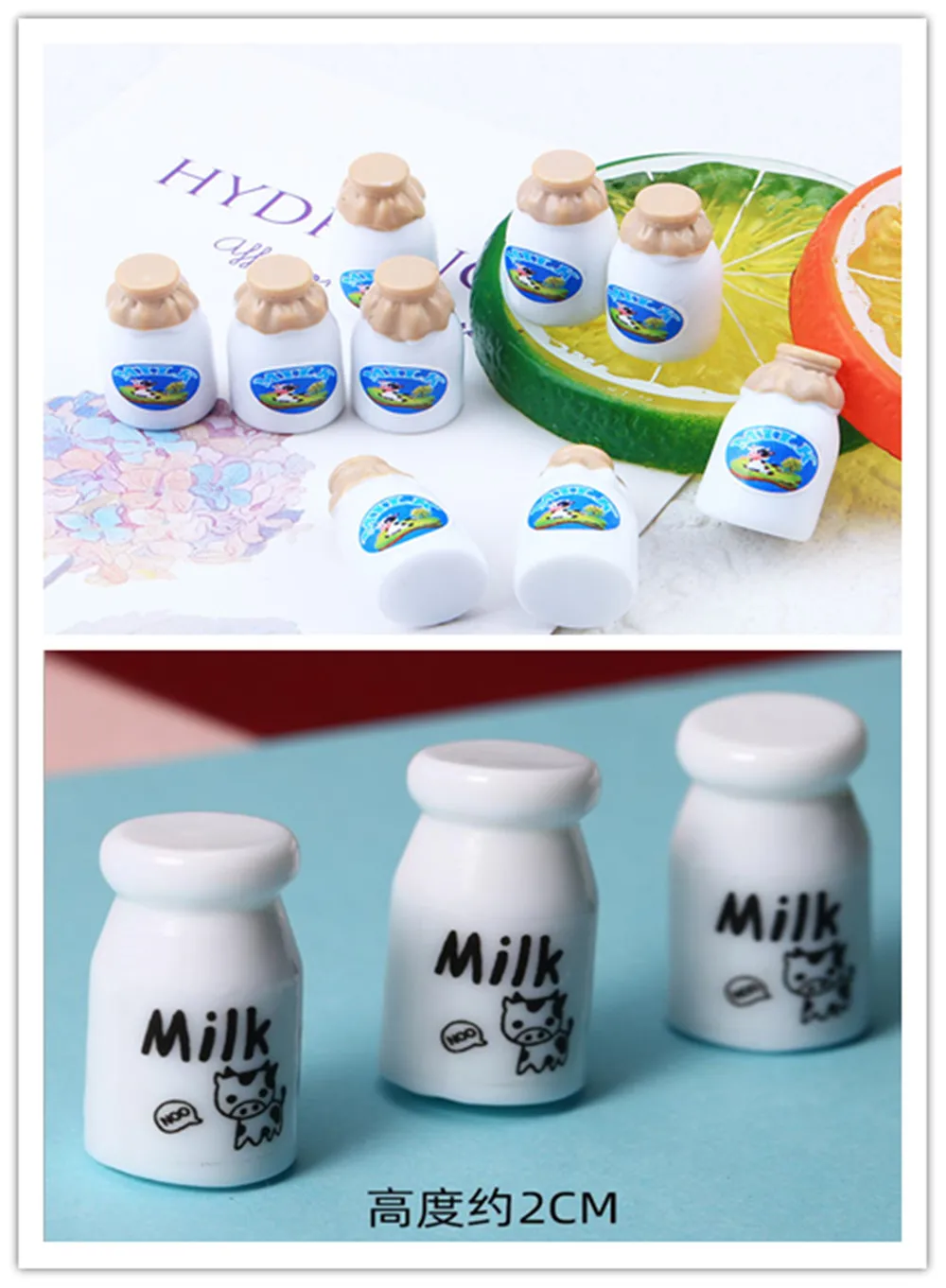 Cute Mini Milk Bottle Kitchen Accessory 3D Milk Bottle DIY Resin Craft Decoration Charm Crafts Doll House Toy
Cute Mini Milk Bottle Kitchen Accessory 3D Milk Bottle DIY Resin Craft Decoration Charm Crafts Doll House Toy